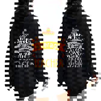 Nacho Medium Science Teacher Drôle Pun Amoureux De La Nourriture Mexicaine Sweat à capuche oversize pour femme avec imprimé dans le dos - Cadeauxyz