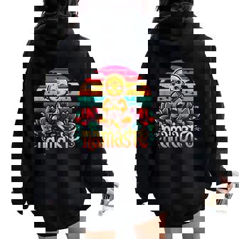 Namaste Bouddha Lotus Respiration Zen Yoga Hommes S Méditation Sweat à capuche oversize pour femme avec imprimé dans le dos - Cadeauxyz