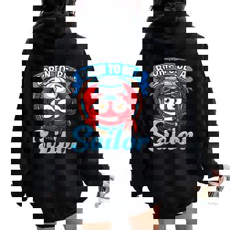 Né Pour Être Un Cadeau D'humour Drôle De Bateau Àoile Sweat à capuche oversize pour femme avec imprimé dans le dos - Cadeauxyz
