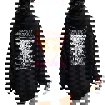 Nightmare Before Coffee Skeleton Spooky Season Halloween Women Oversized Hoodie Back Print - Monsterry