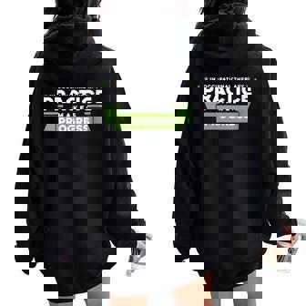 Occupational Therapy Practice Makes Perfect Women Oversized Hoodie Back Print - Monsterry