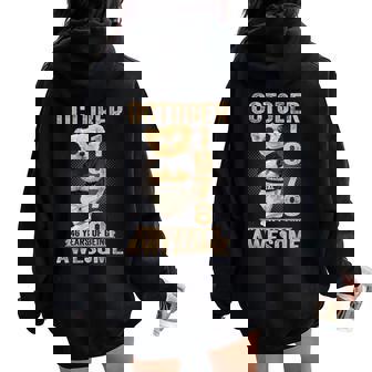 October 46Th Birthday 1978 Awesome Teddy Bear Women Oversized Hoodie Back Print - Thegiftio UK