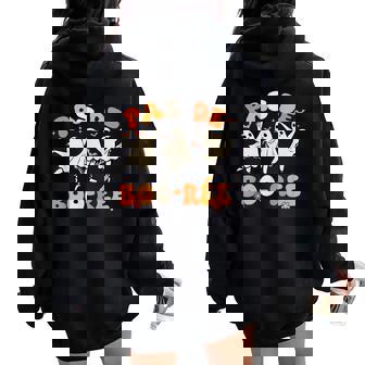 Pas De Boo-Rée Ghost Ballet Dancer Halloween Dance Teacher Women Oversized Hoodie Back Print - Thegiftio UK