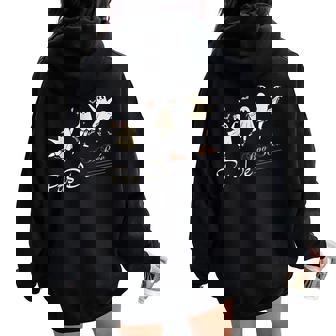 Pas De Boo-Rée Ghost Ballet Dancer Halloween Dance Teacher Women Oversized Hoodie Back Print - Thegiftio UK