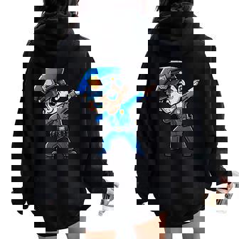 Poliziotto Dabbing Divertente Ufficiale Di Polizia Ragazzi Ragazze Bambini Felpa con cappuccio oversize da donna con stampa posteriore - Novitaregali