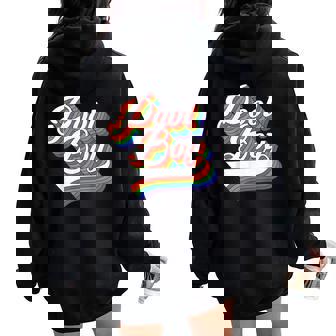 Pool Boi Lgbt Rainbow Gay Pride Summer Gay Meme Women Oversized Hoodie Back Print - Monsterry