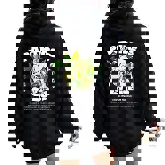 Pothos Club Plant Lover Parent Botanical Houseplant Indoor Women Oversized Hoodie Back Print - Monsterry