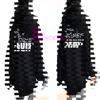 Princess Security Halloween Costume Cute Princess Girls Women Oversized Hoodie Back Print | Mazezy