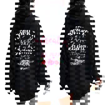 Promoted To Great Grandma Est 2025 First Time Grandma Women Oversized Hoodie Back Print - Seseable
