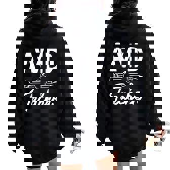 Proud Avid Teacher Women Oversized Hoodie Back Print - Thegiftio