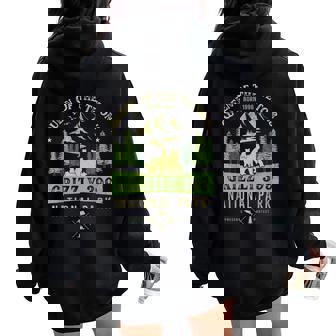 Queen Of The Tetons Grizzly 399 National Park Preserve Women Oversized Hoodie Back Print - Thegiftio