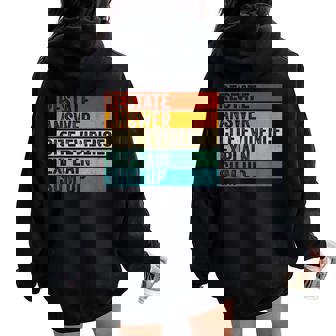 Races Writing Strategy Text Evidence English Teacher Women Oversized Hoodie Back Print - Thegiftio UK