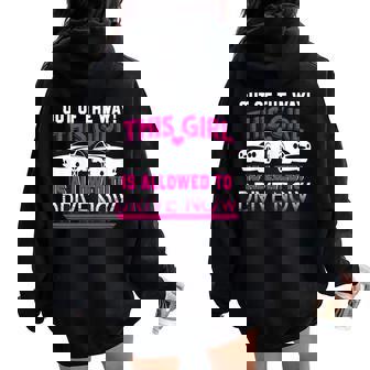 Ragazza È Permesso Di Guidare Nuovo Regalo Patente Di Guida Felpa con cappuccio oversize da donna con stampa posteriore - Novitaregali