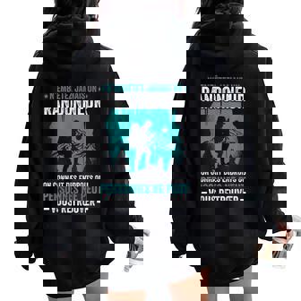 Rando Humour Randonnée Cadeau N'embêter Jamais Un Randonneur Women Oversized Hoodie Back Print - Cadeauxyz