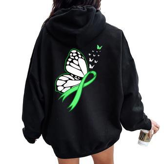 Regalo Para Pacientes Con Cáncer De Linfoma Cuello Women Oversized Hoodie Back Print - Regaloses