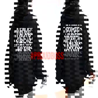 Regalos De Agradecimiento A Los Empleados Divertido Jefe Gerente De Regalo Sin Mangas Women Oversized Hoodie Back Print - Regaloses