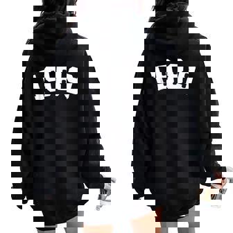 Retro 1989 Apparel For Women Women Oversized Hoodie Back Print - Thegiftio UK