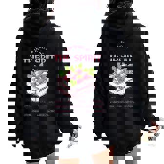 Retro Christian Bible Verse Fruit Of The Spirit Strawberry Women Oversized Hoodie Back Print - Thegiftio UK