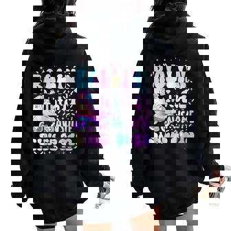 Roller Skate 11Th Birthday Rolling Into 11 Since 2013 Girls Women Oversized Hoodie Back Print | Mazezy