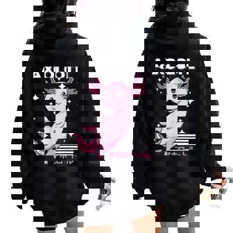 Ropa Estética Japonesa Axolotl Japan Kawaii Girl Women Oversized Hoodie Back Print - Regaloses