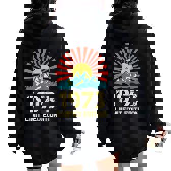 S De Cumpleañosintage 1973 Edición Limitada 1973 Para Sin Mangas Women Oversized Hoodie Back Print - Regaloses