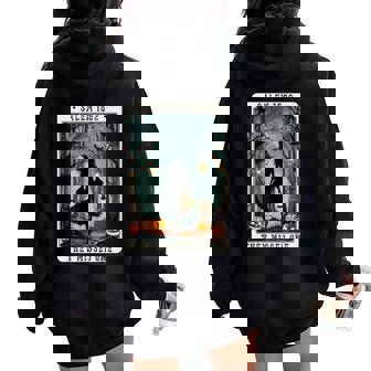 Salem 1692 Halloween Witch They Missed One Tarot Card Women Women Oversized Hoodie Back Print - Thegiftio UK