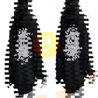 Sarcastic I Bleach My Stink Wrinkle Gag Adult Humor Women Oversized Hoodie Back Print - Seseable