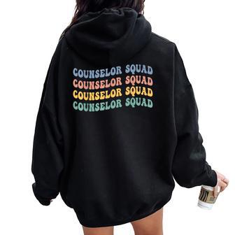 School Counselor Teacher First Day Of School Counselor Women Oversized Hoodie Back Print - Thegiftio UK