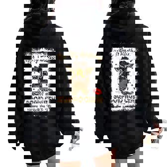 Scorpio Queen Afro Messy Bun It's My Birthday Black Woman Women Oversized Hoodie Back Print - Thegiftio UK
