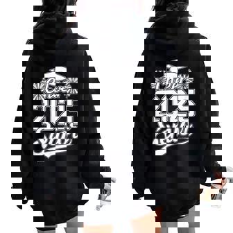 Senior 2025 Cheer Team Mom High School Graduation Outfit Women Oversized Hoodie Back Print | Seseable UK