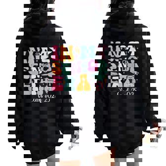 In My Senior Era Class Of 2025 Groovy Senior 2025 Graduation Women Oversized Hoodie Back Print | Seseable UK