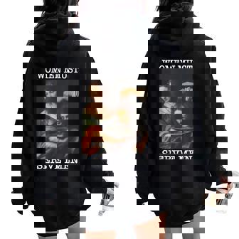 Must Serve Men Women's Rights Meme Women Oversized Hoodie Back Print | Mazezy