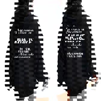 Si No Tienes Una Maria Jose En Tuida No Tienes Maria Jose Cuello Women Oversized Hoodie Back Print - Regaloses