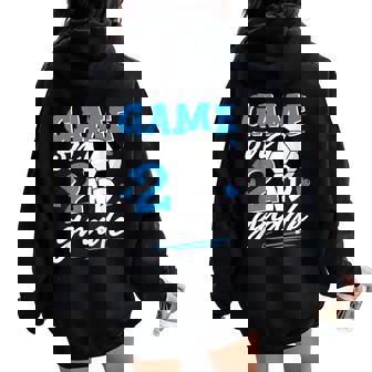Soccer Game On 2Nd Grade Boys Girls Back To School Women Oversized Hoodie Back Print - Thegiftio