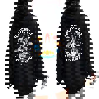 Space Astronaut 1St Grade Back To School Student Teacher Women Oversized Hoodie Back Print - Seseable