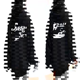 Special Ed Team School Teacher Sped Baseball-Style Women Oversized Hoodie Back Print - Monsterry