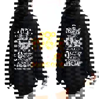 Sunflower 60Th Birthday For Women Floral Best Of 1964 Women Oversized Hoodie Back Print | Mazezy