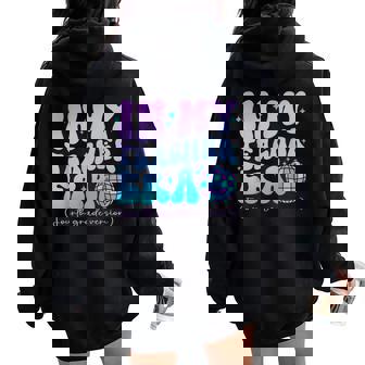 In My Teacher Era Back To School 4Th Grade Version Women Oversized Hoodie Back Print - Thegiftio UK