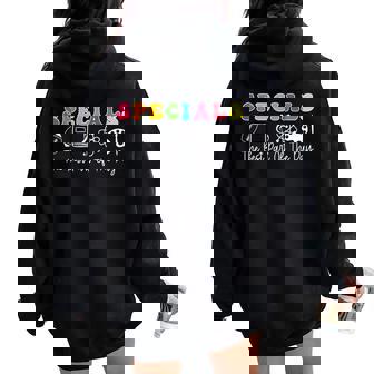 Teacher Specials The Best Part Of The Day Specials Squad Women Oversized Hoodie Back Print | Seseable UK