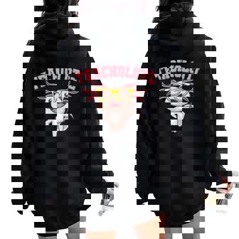 Teaching Axolotl Ocean Animals Biology Testing Teacher Women Oversized Hoodie Back Print - Monsterry