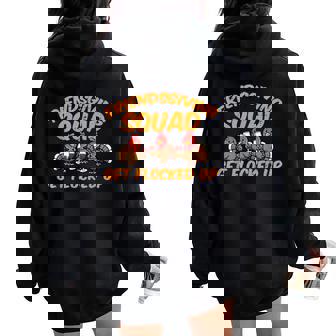 Thanksgiving Friendsgiving Squad Turkey Friends Women Women Oversized Hoodie Back Print | Mazezy