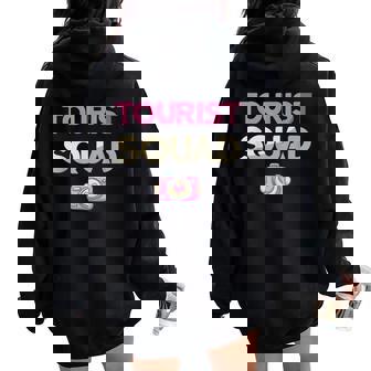 Tourist Squad Camera Girl Women-Souvenir Vacation Travel Women Oversized Hoodie Back Print | Mazezy
