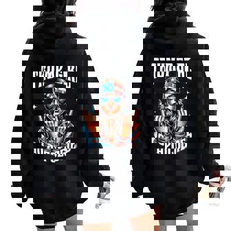 Trump Girl American Girl No Apologies 2024 Maga Woman Women Oversized Hoodie Back Print | Mazezy