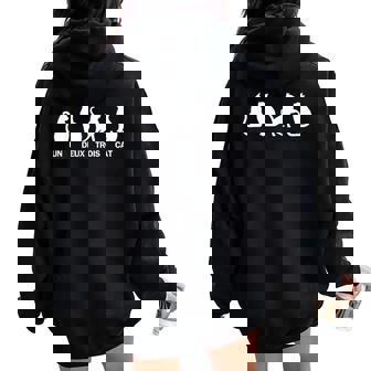 Un Deux Trois Cat Quatre Kitty Parents Mom Dad Women Oversized Hoodie Back Print - Thegiftio UK
