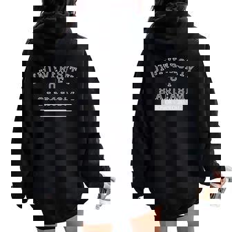 University Of Sarcasm Honors Program Sarcastic Women Oversized Hoodie Back Print - Monsterry