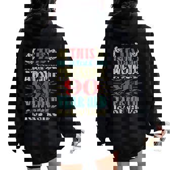 Vintage 1931 90Th Birthday For 90 Year Old Women Oversized Hoodie Back Print - Thegiftio