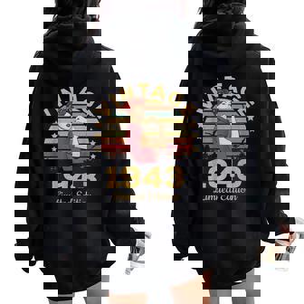 Vintage 1943 Made In 1943 78Th Birthday 78 Years Women Oversized Hoodie Back Print - Thegiftio UK