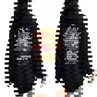 Vintage 1969 Made In 1969 52Nd Birthday 52 Years Women Oversized Hoodie Back Print - Thegiftio UK