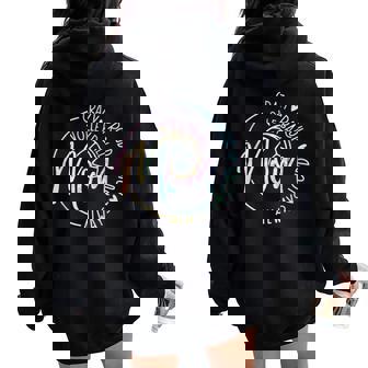 Volleyball Mom Crazy Proud Loud Always Tie Dye Mother's Day Women Oversized Hoodie Back Print - Thegiftio UK