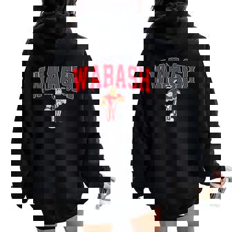 Wabash College Arch Vintage Sports Women Women Oversized Hoodie Back Print - Thegiftio UK